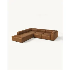 Divano Angolare Componibile Xl In Pelle Riciclata Lennon*Westwing Collection Outlet