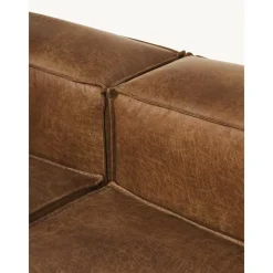 Divano Angolare Componibile Xl In Pelle Riciclata Lennon*Westwing Collection Outlet