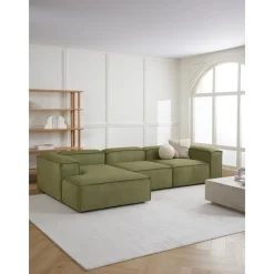 Divano Angolare Componibile In Velluto A Coste Lennon*Westwing Collection Clearance