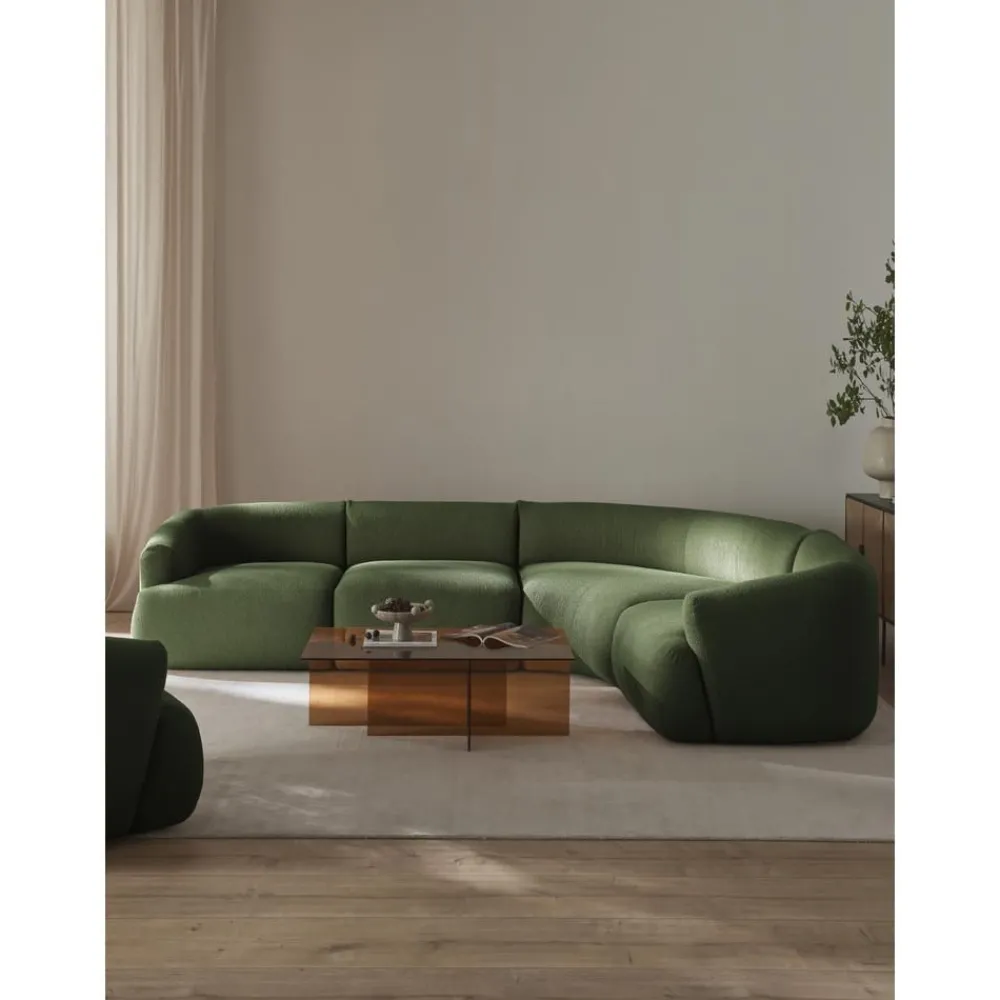 Divano Angolare Componibile 4 Posti In Boucle Sofia*Westwing Collection New