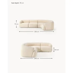 Divano Angolare Componibile 4 Posti In Boucle Sofia*Westwing Collection Hot