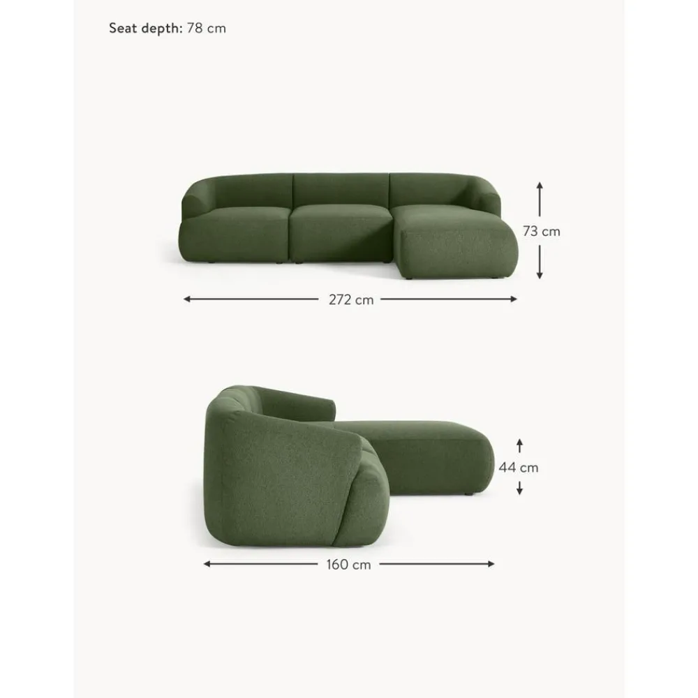 Divano Angolare Componibile 3 Posti In Boucle Sofia*Westwing Collection Hot