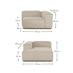 Divano Angolare Componibile In Velluto A Coste Lennon*Westwing Collection Discount