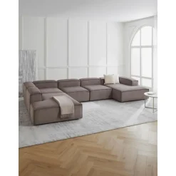 Divano Angolare Componibile In Velluto A Coste Lennon*Westwing Collection Sale