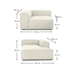 Divano Angolare Componibile Lennon*Westwing Collection Discount