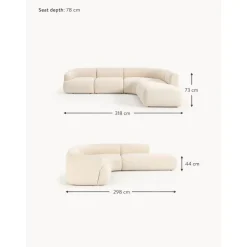 Divano Angolare Componibile 4 Posti In Boucle Sofia*Westwing Collection Clearance