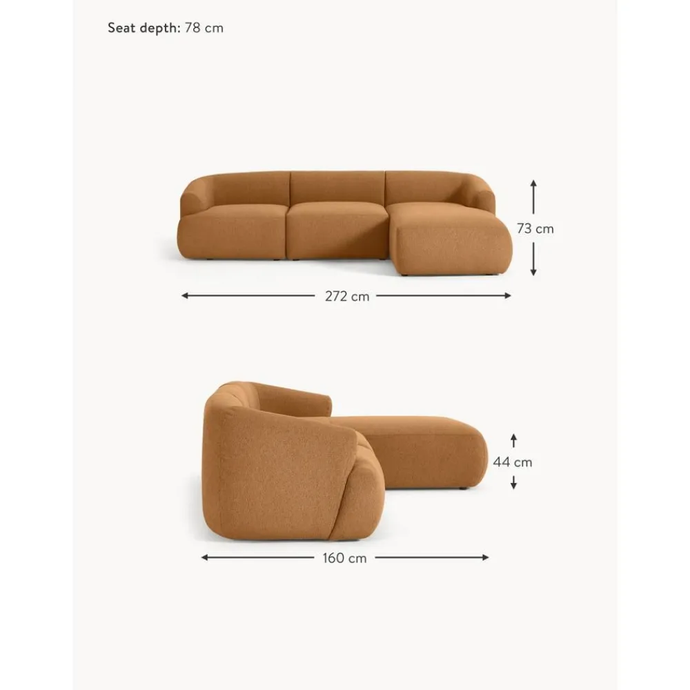 Divano Angolare Componibile 3 Posti In Boucle Sofia*Westwing Collection Sale