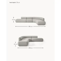 Divano Angolare Componibile 4 Posti Sofia*Westwing Collection New