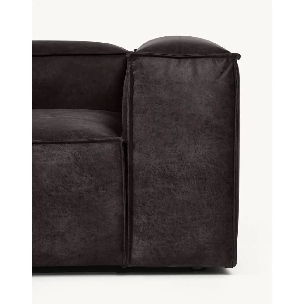 Divano Angolare Componibile Xl In Pelle Riciclata Lennon*Westwing Collection Discount