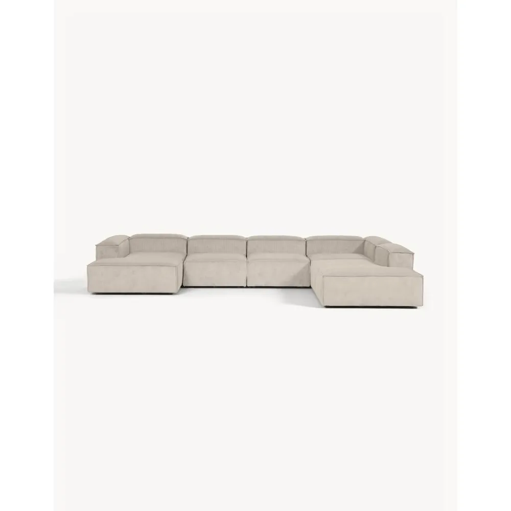 Divano Angolare Componibile In Velluto A Coste Lennon*Westwing Collection New