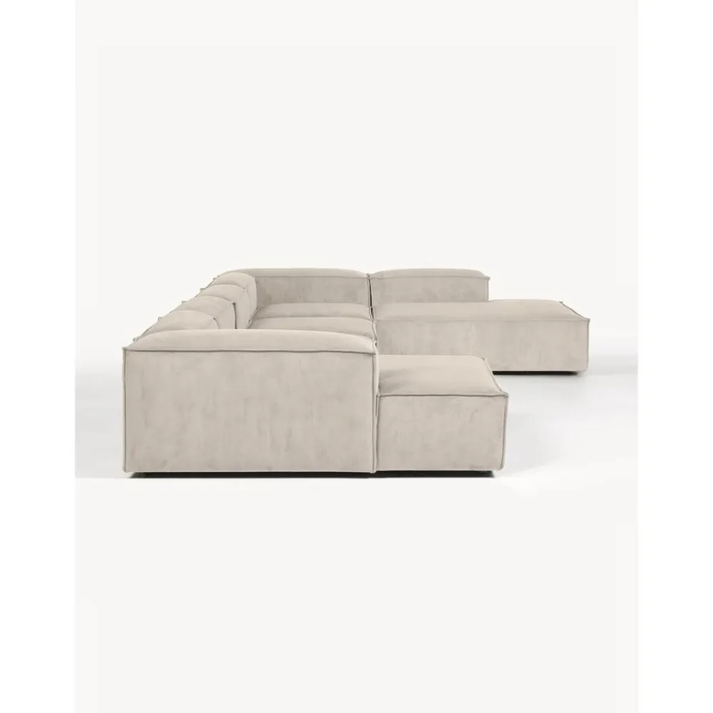 Divano Angolare Componibile In Velluto A Coste Lennon*Westwing Collection New