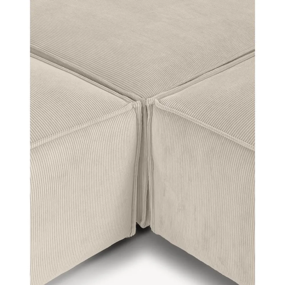 Divano Angolare Componibile In Velluto A Coste Lennon*Westwing Collection New