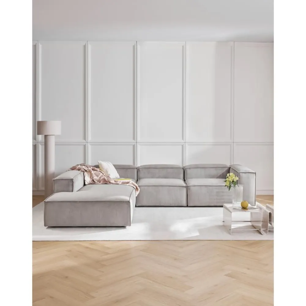 Divano Angolare Componibile Xl In Velluto A Coste Lennon*Westwing Collection Fashion