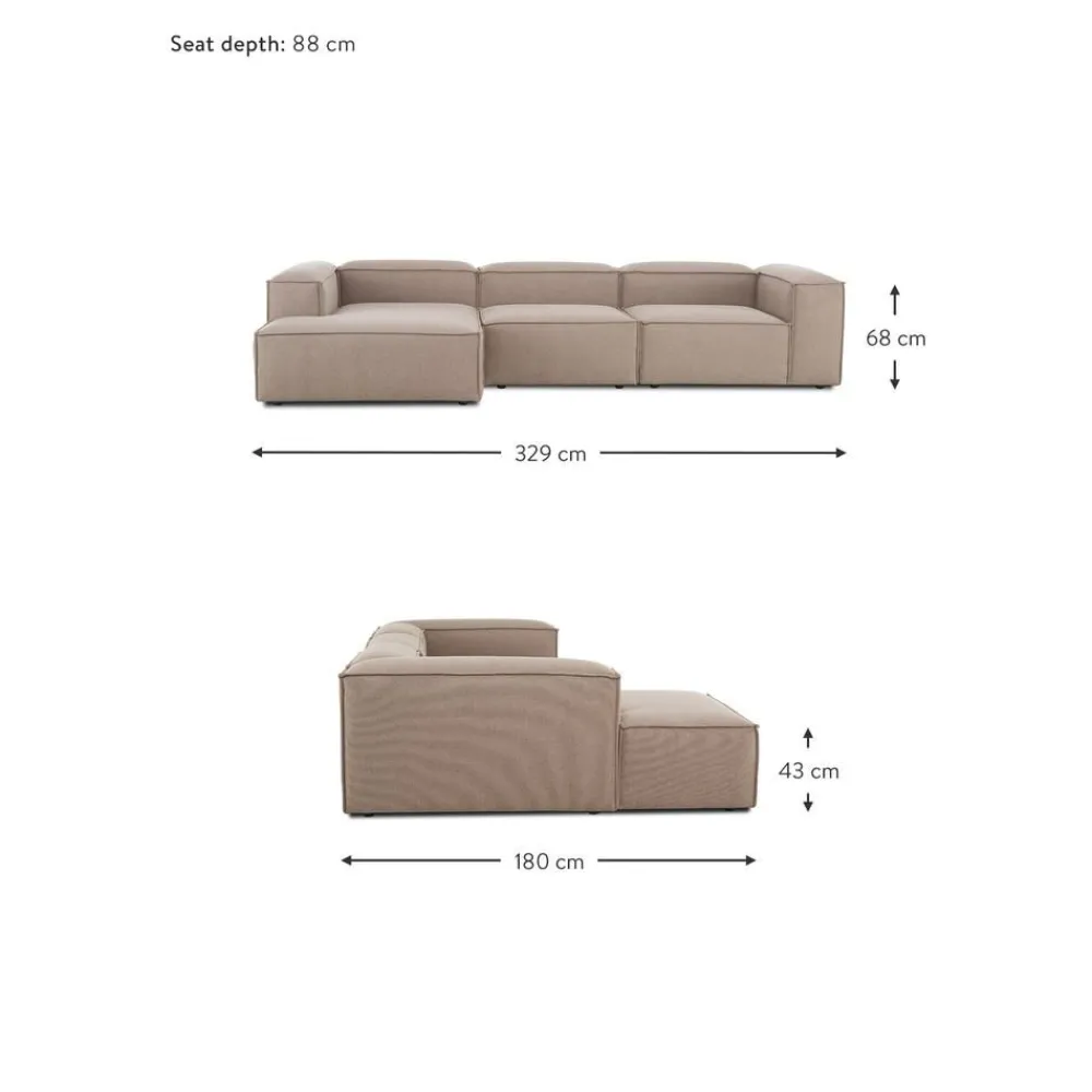 Divano Angolare Componibile Lennon*Westwing Collection New