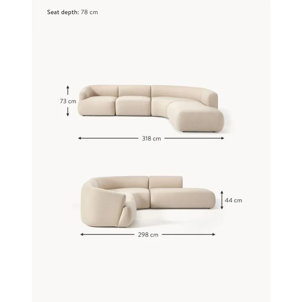 Divano Angolare Componibile 4 Posti Sofia*Westwing Collection Sale