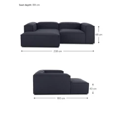 Divano Angolare Componibile Lennon*Westwing Collection New