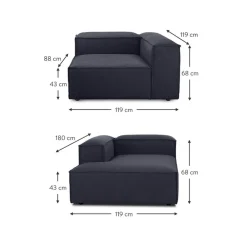 Divano Angolare Componibile Lennon*Westwing Collection New