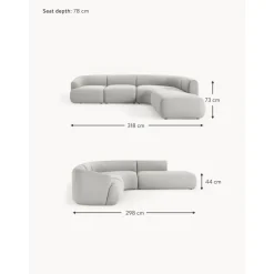 Divano Angolare Componibile 4 Posti In Boucle Sofia*Westwing Collection Best