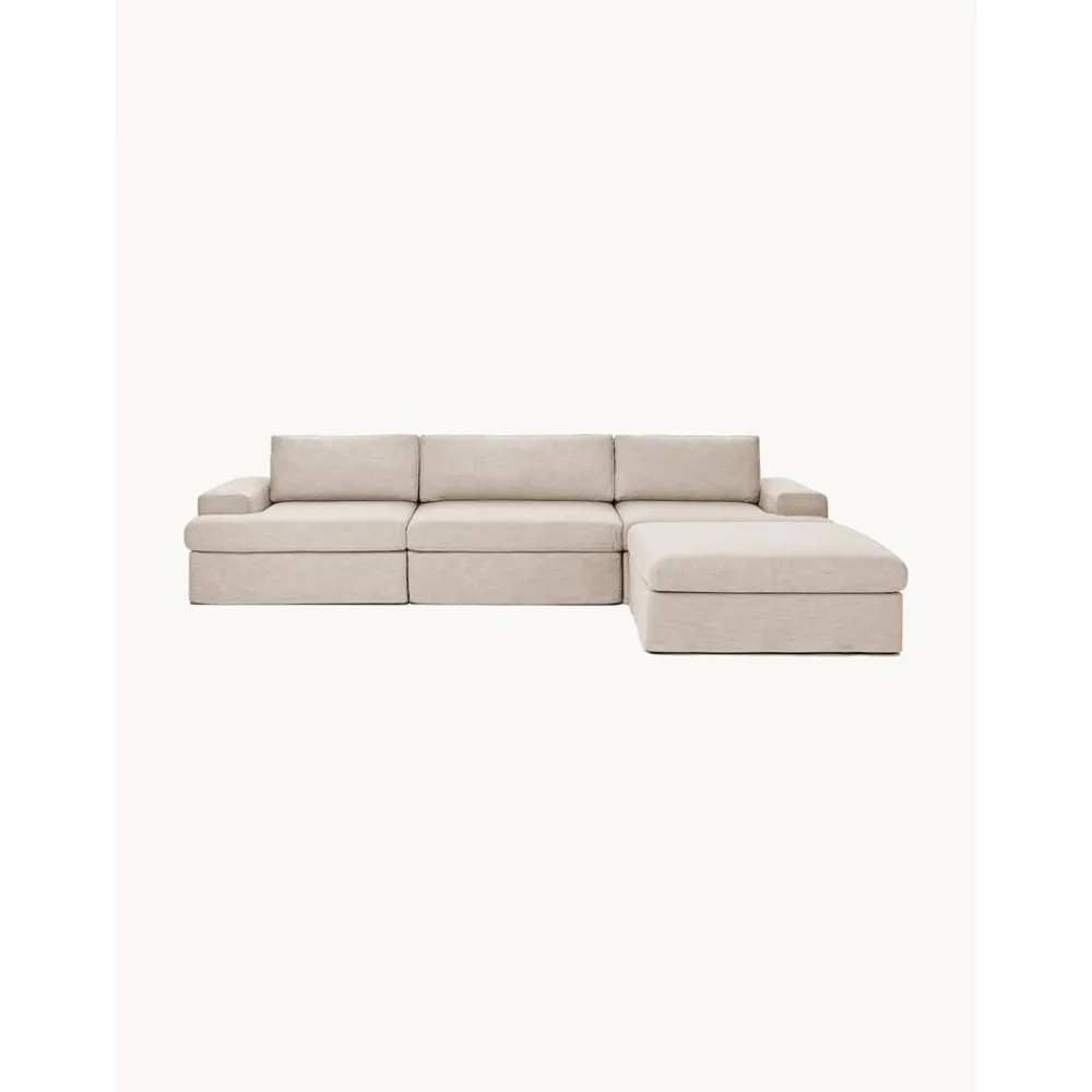 Divano Angolare Componibile 4 Posti Con Rivestimento Sfoderabile Russell*Westwing Collection Outlet