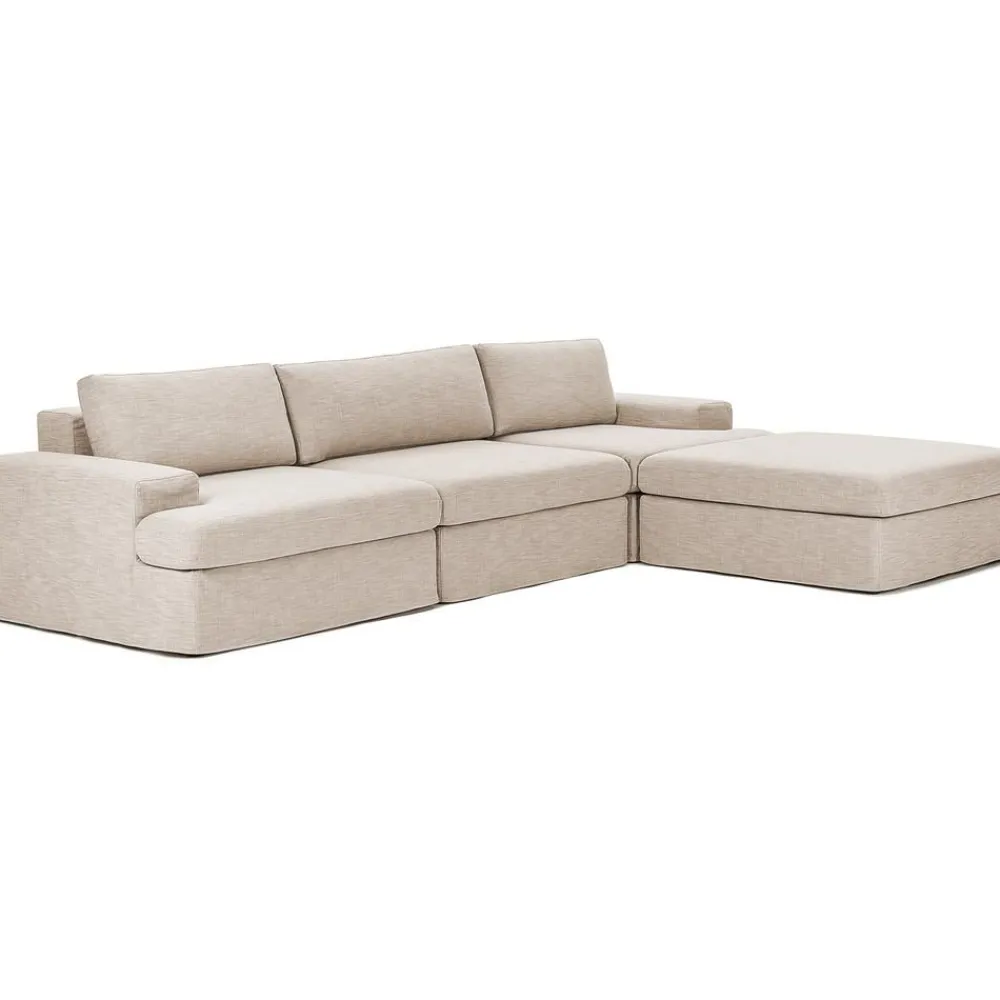 Divano Angolare Componibile 4 Posti Con Rivestimento Sfoderabile Russell*Westwing Collection Outlet