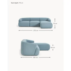 Divano Angolare Componibile 3 Posti In Boucle Sofia*Westwing Collection New