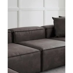 Divano Angolare Componibile In Pelle Riciclata Lennon*Westwing Collection Fashion