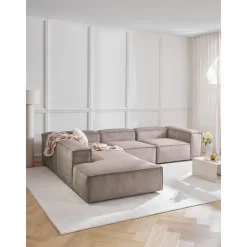 Divano Angolare Componibile Xl In Velluto A Coste Lennon*Westwing Collection Online