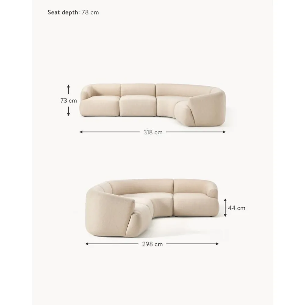 Divano Angolare Componibile 4 Posti Sofia*Westwing Collection Best