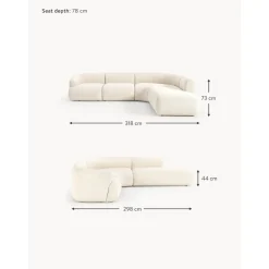 Divano Angolare Componibile 4 Posti In Boucle Sofia*Westwing Collection Discount