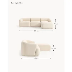 Divano Angolare Componibile 3 Posti In Boucle Sofia*Westwing Collection Hot