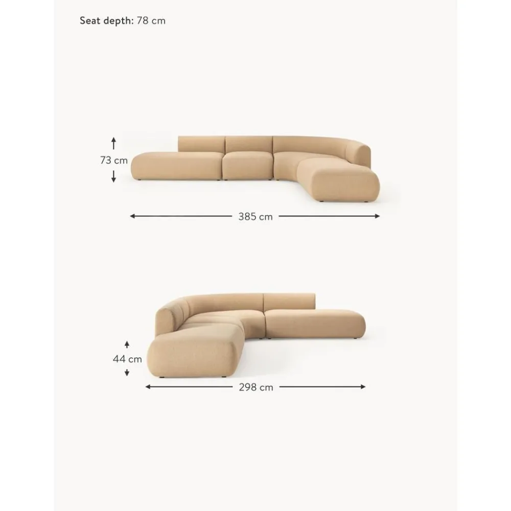 Divano Angolare Componibile 4 Posti In Boucle Sofia*Westwing Collection Discount