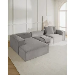 Divano Angolare Componibile In Velluto A Coste Lennon*Westwing Collection Sale