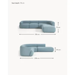 Divano Angolare Componibile 4 Posti In Boucle Sofia*Westwing Collection Sale