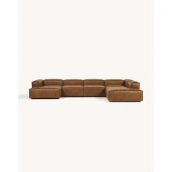 Divano Angolare Componibile In Pelle Riciclata Lennon*Westwing Collection Discount