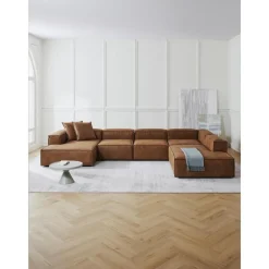 Divano Angolare Componibile In Pelle Riciclata Lennon*Westwing Collection Discount