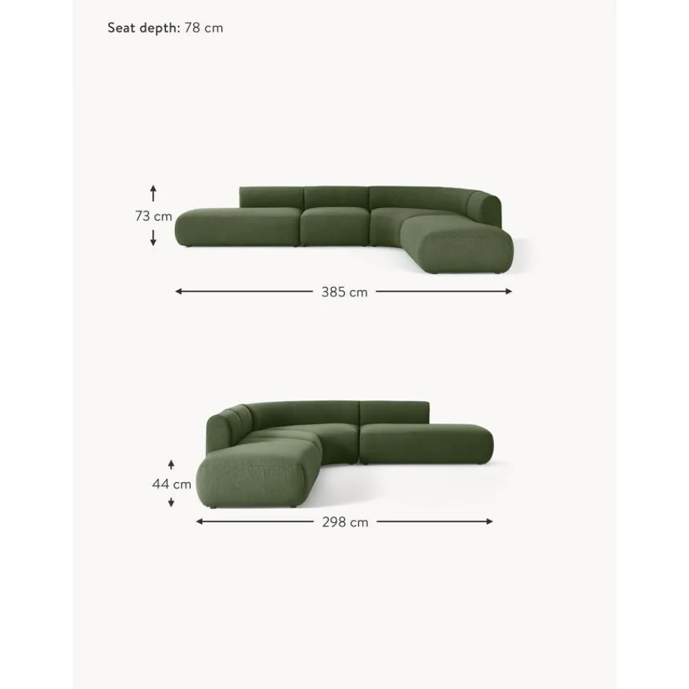 Divano Angolare Componibile 4 Posti In Boucle Sofia*Westwing Collection Sale