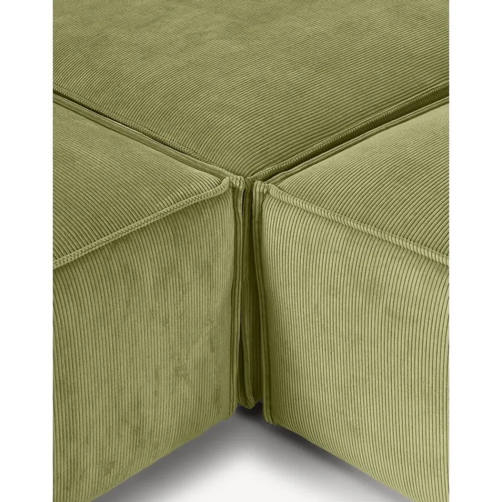 Divano Angolare Componibile In Velluto A Coste Lennon*Westwing Collection Clearance