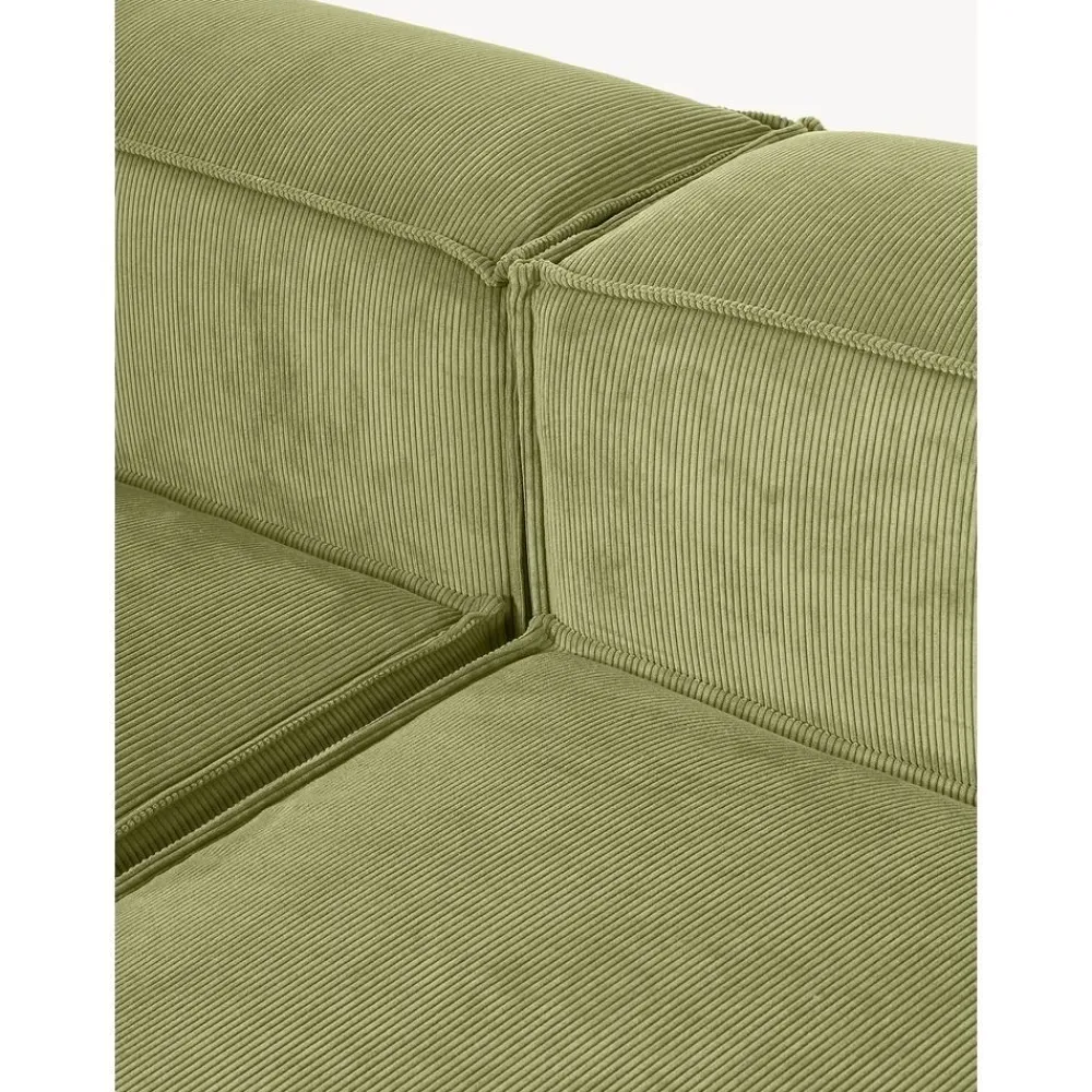 Divano Angolare Componibile In Velluto A Coste Lennon*Westwing Collection Clearance