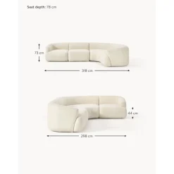 Divano Angolare Componibile 4 Posti Sofia*Westwing Collection Hot