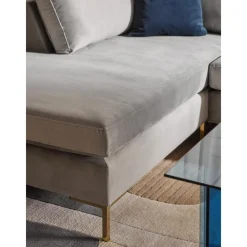 Divano Angolare In Velluto Luna*Westwing Collection New