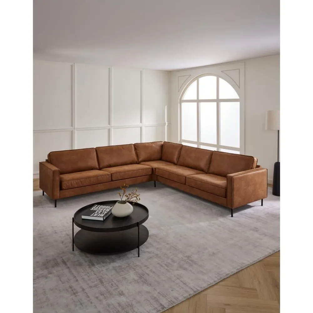 Divano Angolare Xl In Pelle Riciclata Hunter*Westwing Collection Clearance