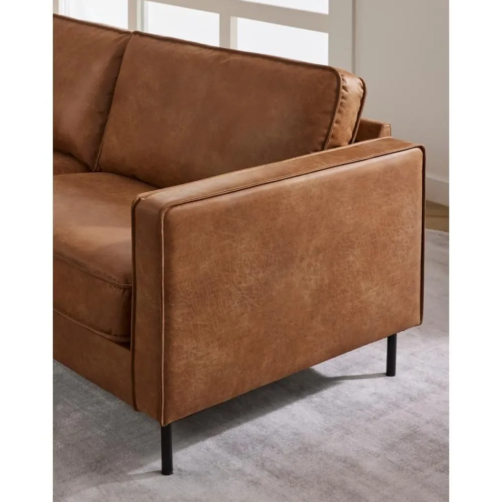 Divano Angolare Xl In Pelle Riciclata Hunter*Westwing Collection Clearance