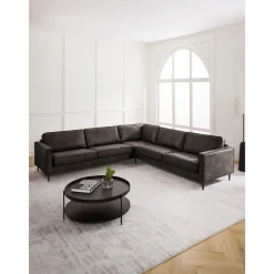 Divano Angolare Xl In Pelle Riciclata Hunter*Westwing Collection Fashion