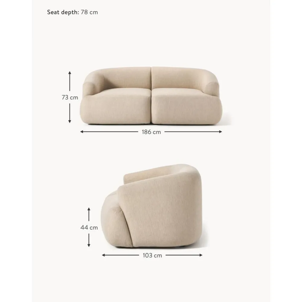 Divano Componibile 2 Posti Sofia*Westwing Collection Best