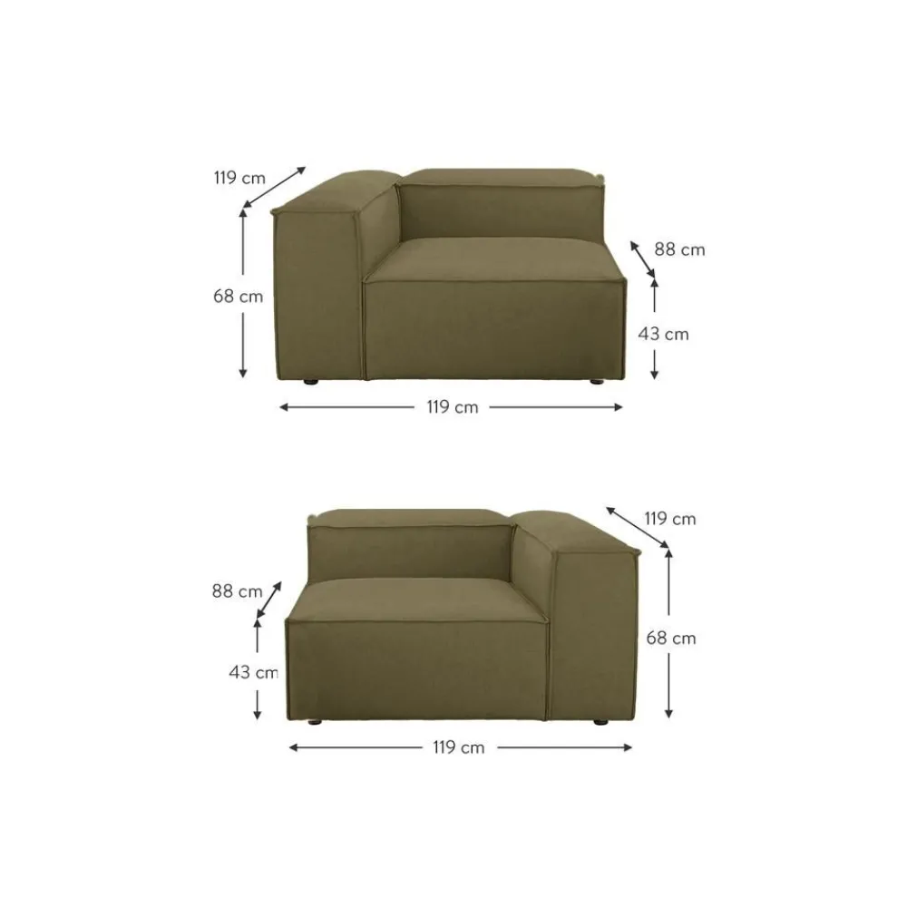 Divano Componibile 3 Posti Lennon*Westwing Collection Hot