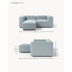 Divano Componibile 3 Posti In Boucle Con Poggiapiedi Lena*Westwing Collection Best