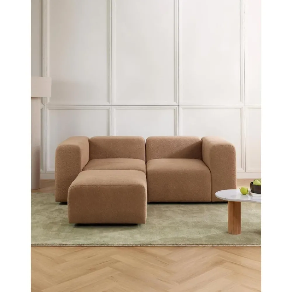 Divano Componibile 3 Posti In Boucle Con Poggiapiedi Lena*Westwing Collection Best