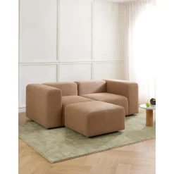 Divano Componibile 3 Posti In Boucle Con Poggiapiedi Lena*Westwing Collection Best