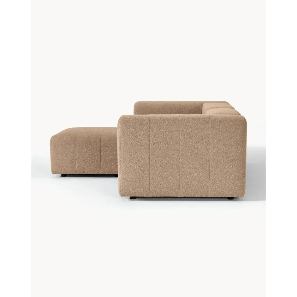 Divano Componibile 3 Posti In Boucle Con Poggiapiedi Lena*Westwing Collection Best