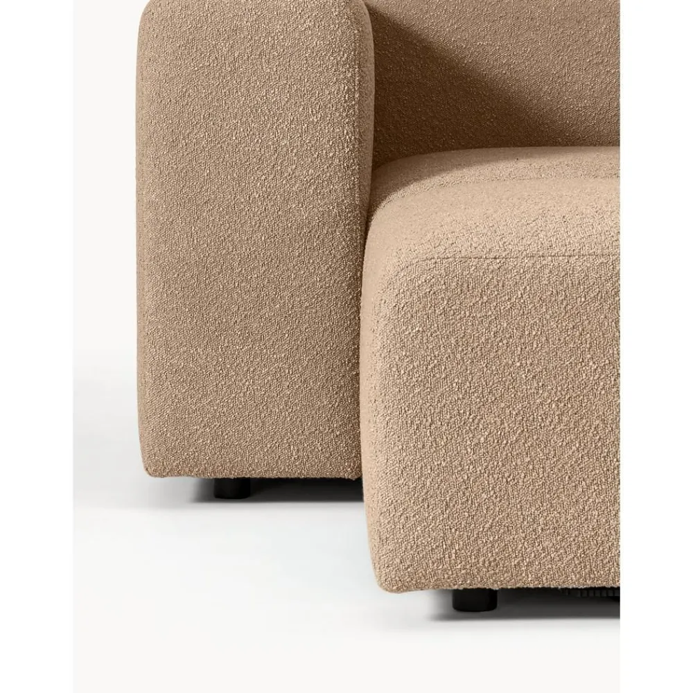 Divano Componibile 3 Posti In Boucle Con Poggiapiedi Lena*Westwing Collection Best